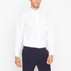 Debenhams Plain White Long Sleeves Classic Fit Shirt thumbnail 2