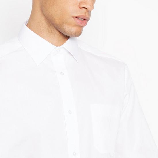 Debenhams Plain White Long Sleeves Classic Fit Shirt 3