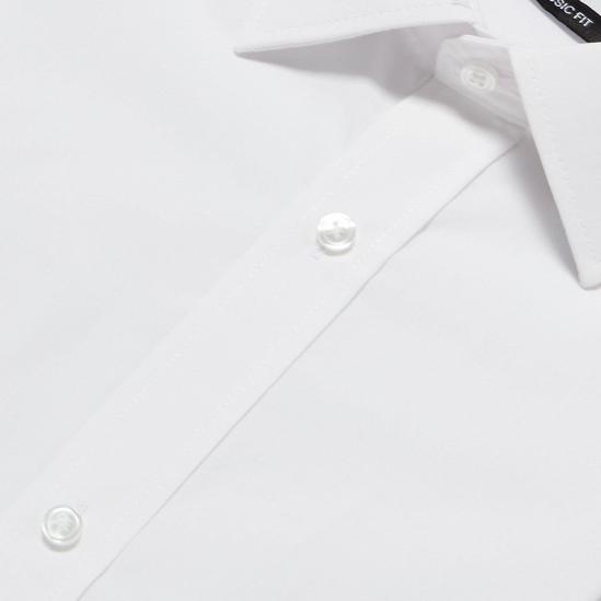 Debenhams Plain White Long Sleeves Classic Fit Shirt 5