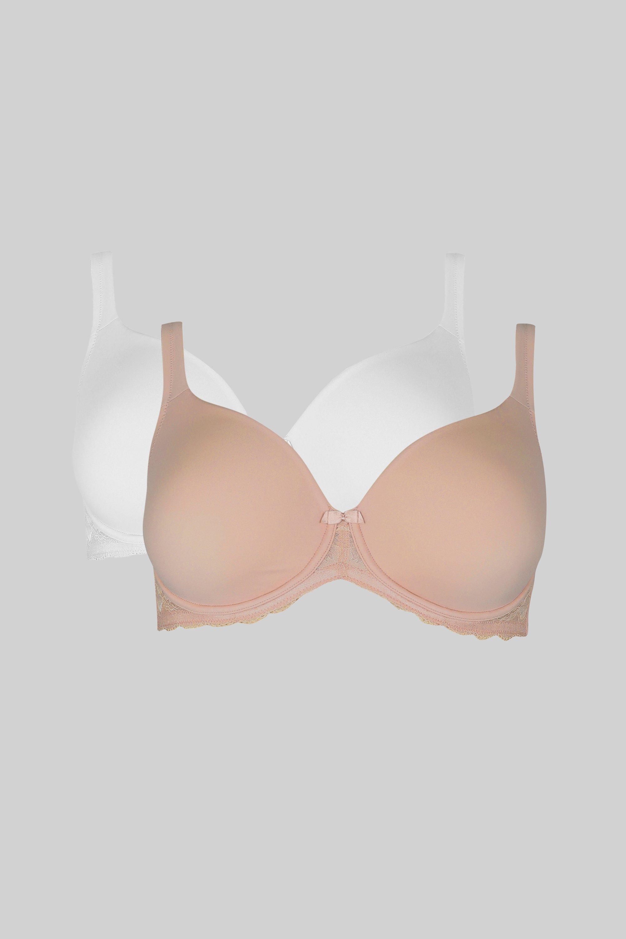 DD+ 2 Pack Moulded Lace Wing T-shirt Bra