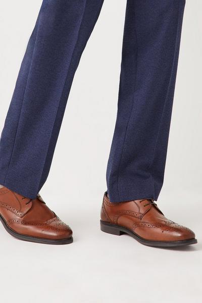 Leather Glenn Wingtip Lace Up Brogues