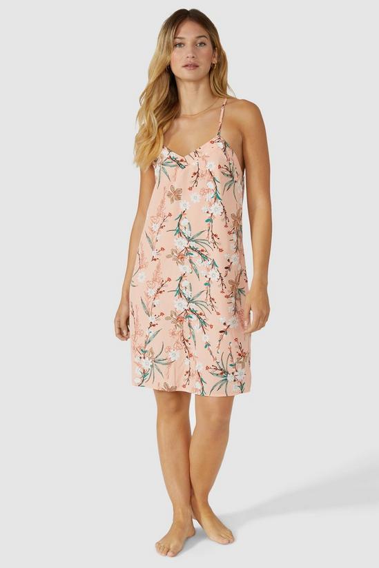 Debenhams Woven Floral Chemise With Contrast Trim 1