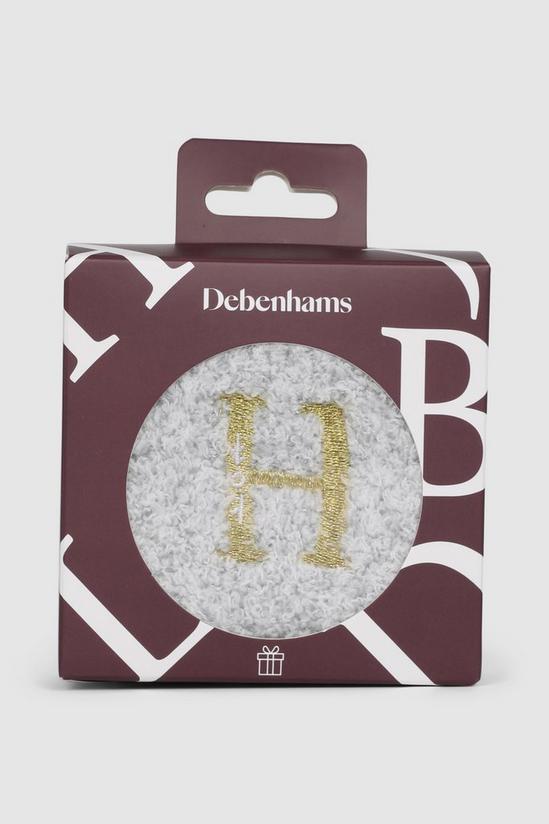 Debenhams Monogram Sock - H 1
