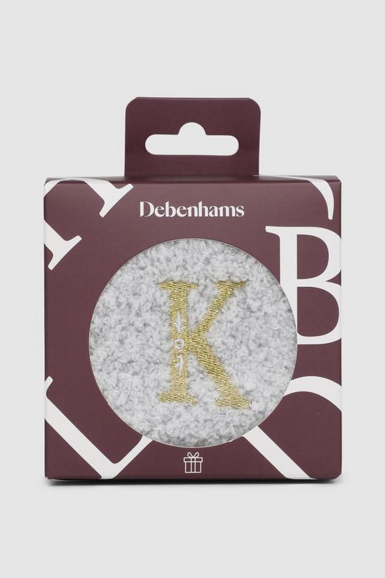 Debenhams Monogram Sock - K 1