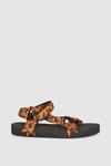 Debenhams Flint Brek Leopard Nylon Sandal thumbnail 1