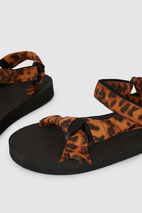 Debenhams Flint Brek Leopard Nylon Sandal 2