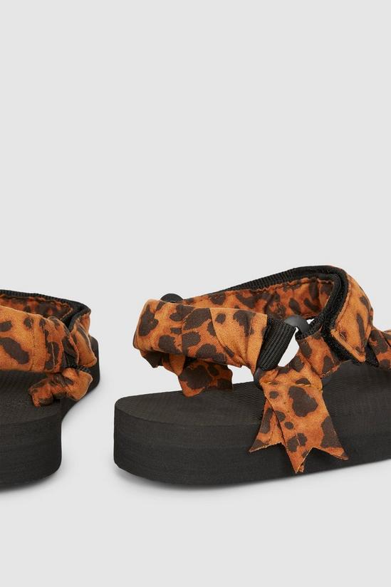 Debenhams Flint Brek Leopard Nylon Sandal 3