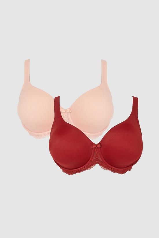 Gorgeous DD+ 2 Pack Moulded Lace Wing T-shirt Bra 1