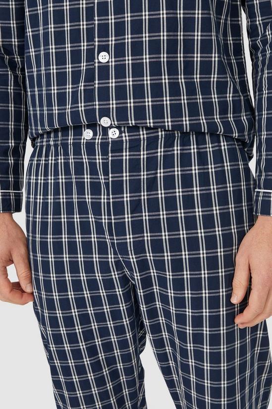 Debenhams Windowpane Check Cotton Poplin Pyjama 3