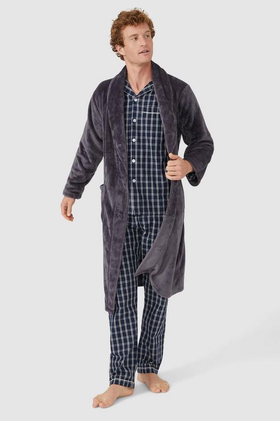 Debenhams Windowpane Check Cotton Poplin Pyjama 5