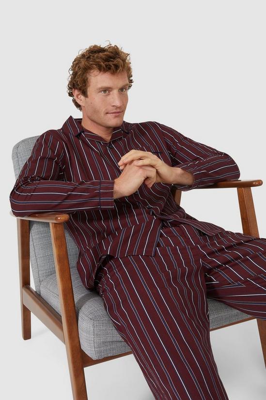 Debenhams Stripe Print Cotton Poplin Pyjama 5