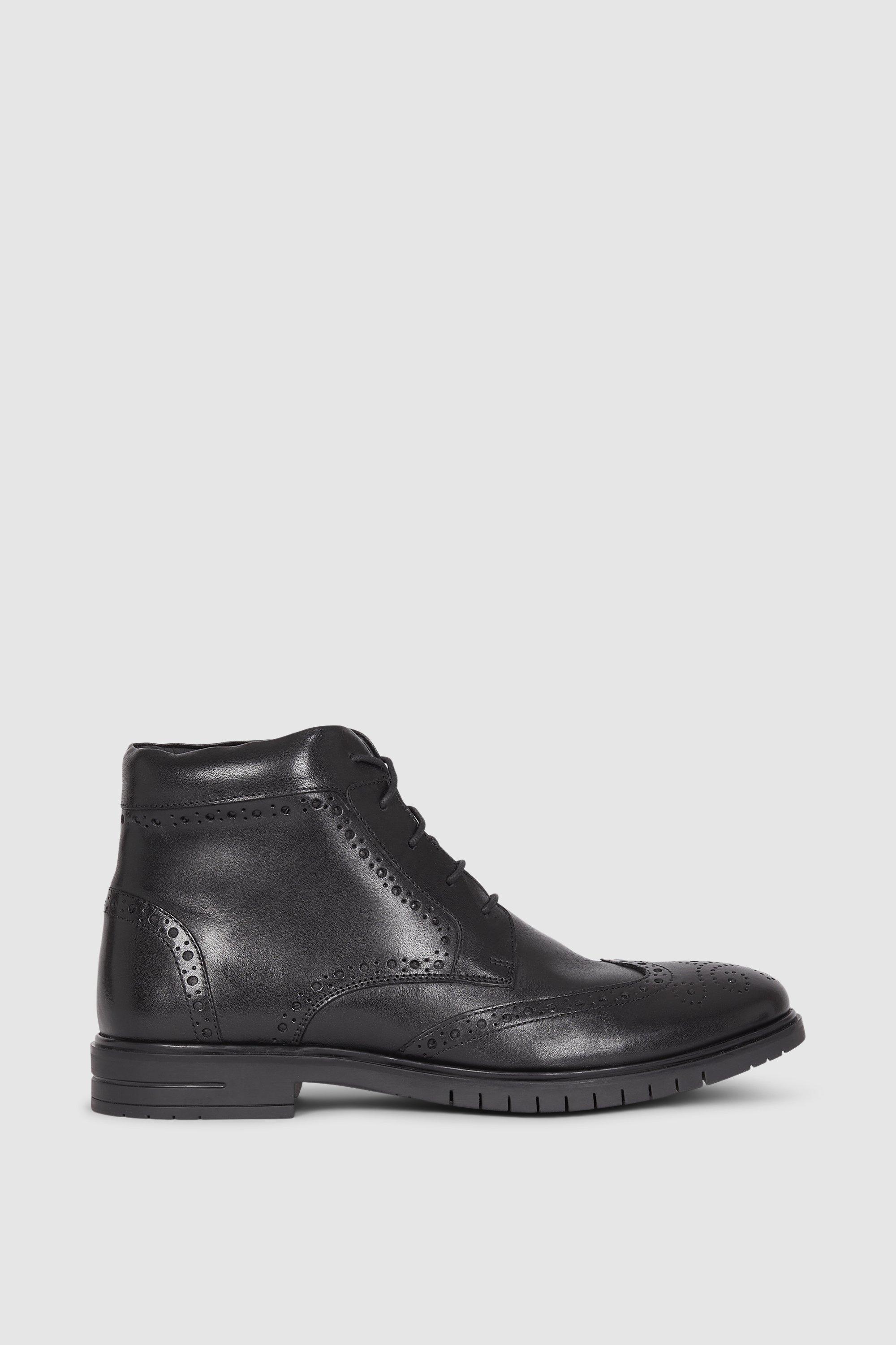 Shoes | Airsoft Comfort Flex Sole Leather Brogue Boot | Debenhams