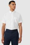 Debenhams Short Sleeve Classic Fit Plain Shirt thumbnail 2