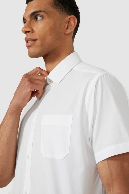 Debenhams Short Sleeve Classic Fit Plain Shirt 3