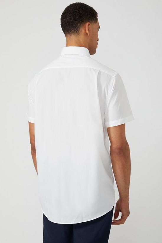 Debenhams Short Sleeve Classic Fit Plain Shirt 4