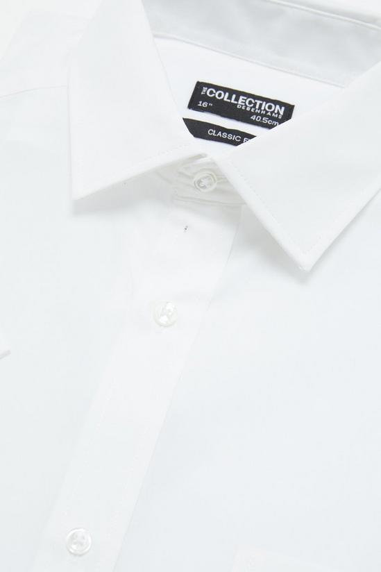 Debenhams Short Sleeve Classic Fit Plain Shirt 5