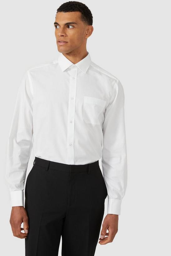Debenhams Long Sleeve Classic Fit Plain Shirt 2