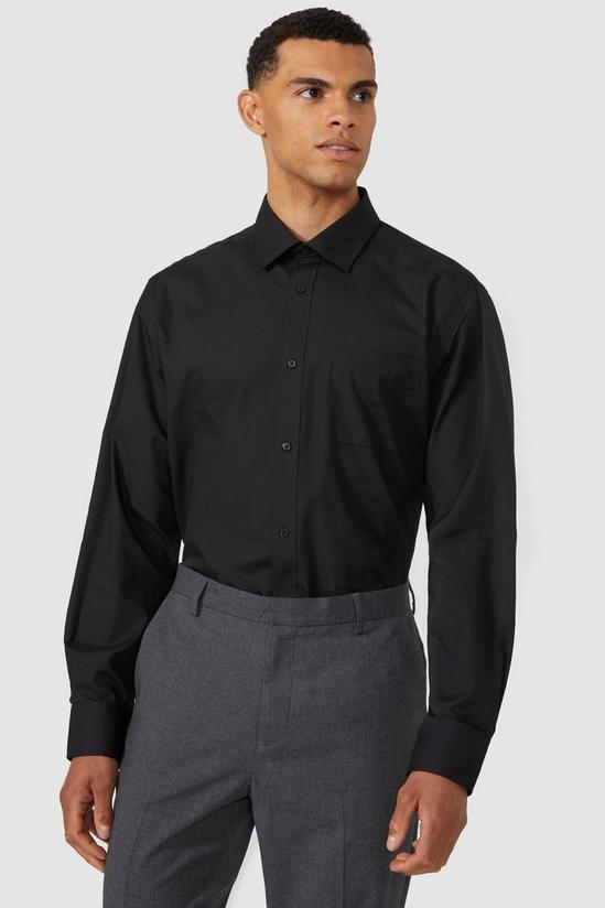 Debenhams Long Sleeve Classic Fit Plain Shirt 2