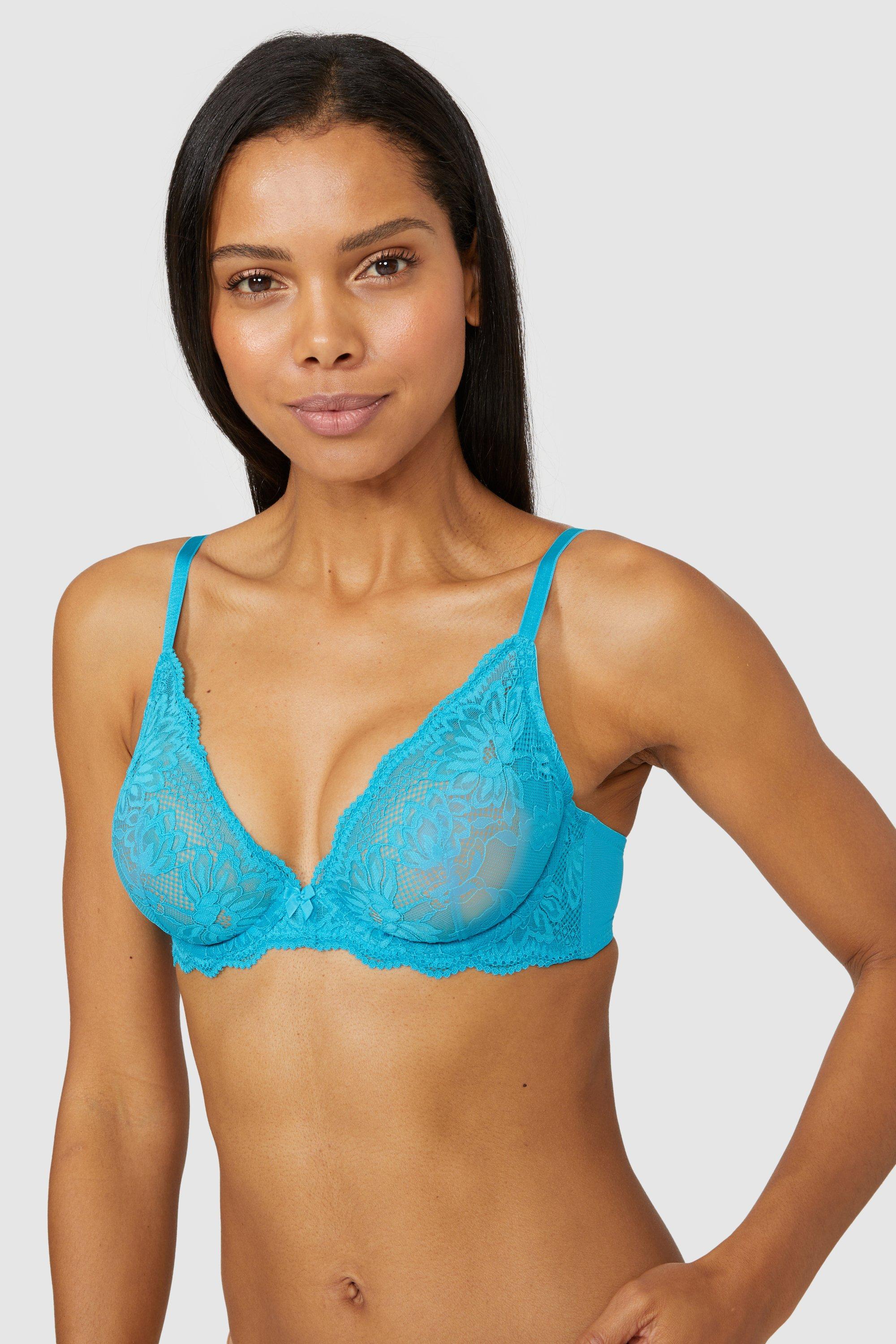 Debenhams Womens/Ladies Ruby Lace Non-Padded Bra (Pack of 2) (34B) (Coral  Pink) : : Fashion