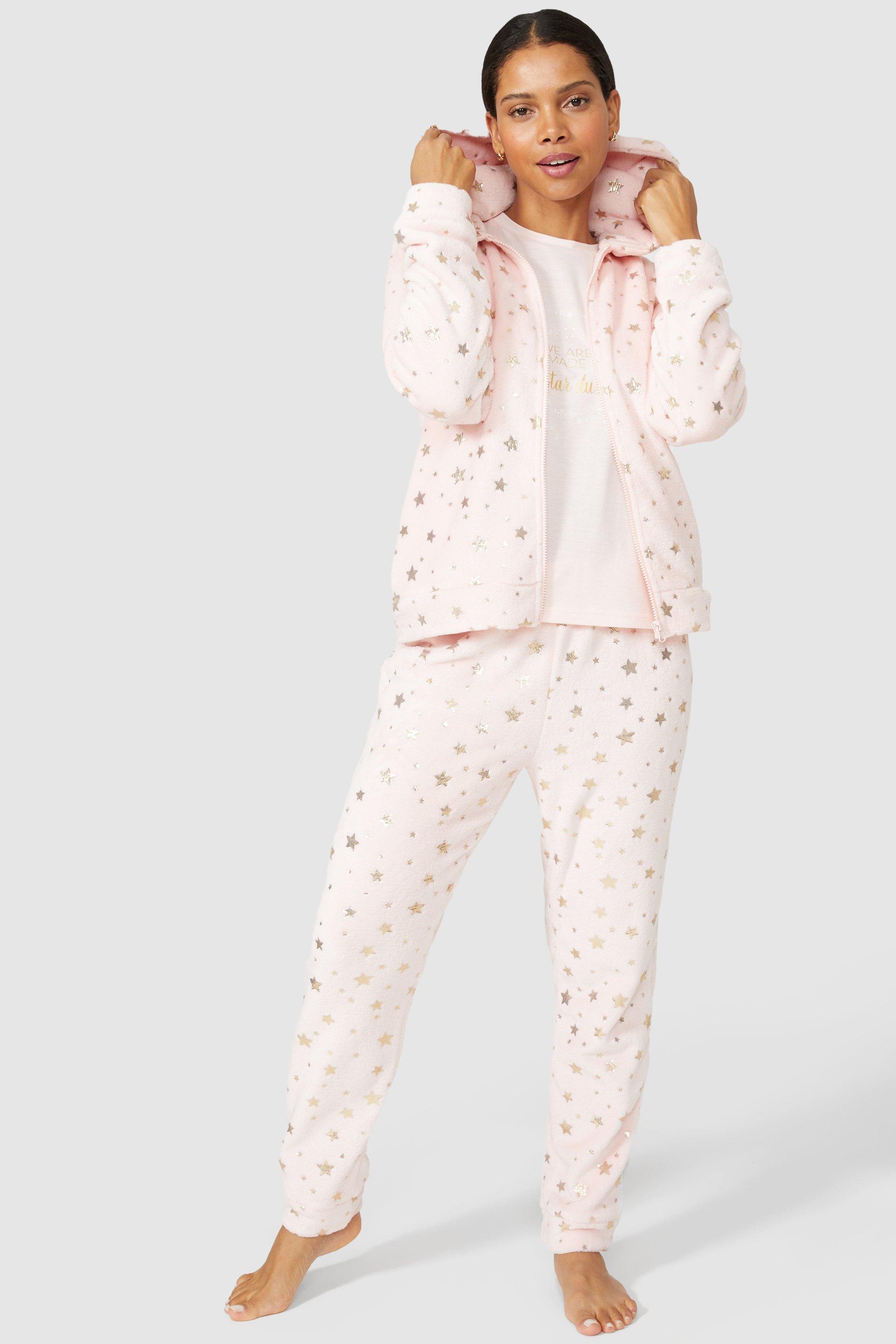 Nightwear | Stardust Foil 3 Piece Cosy Pj Set | Debenhams