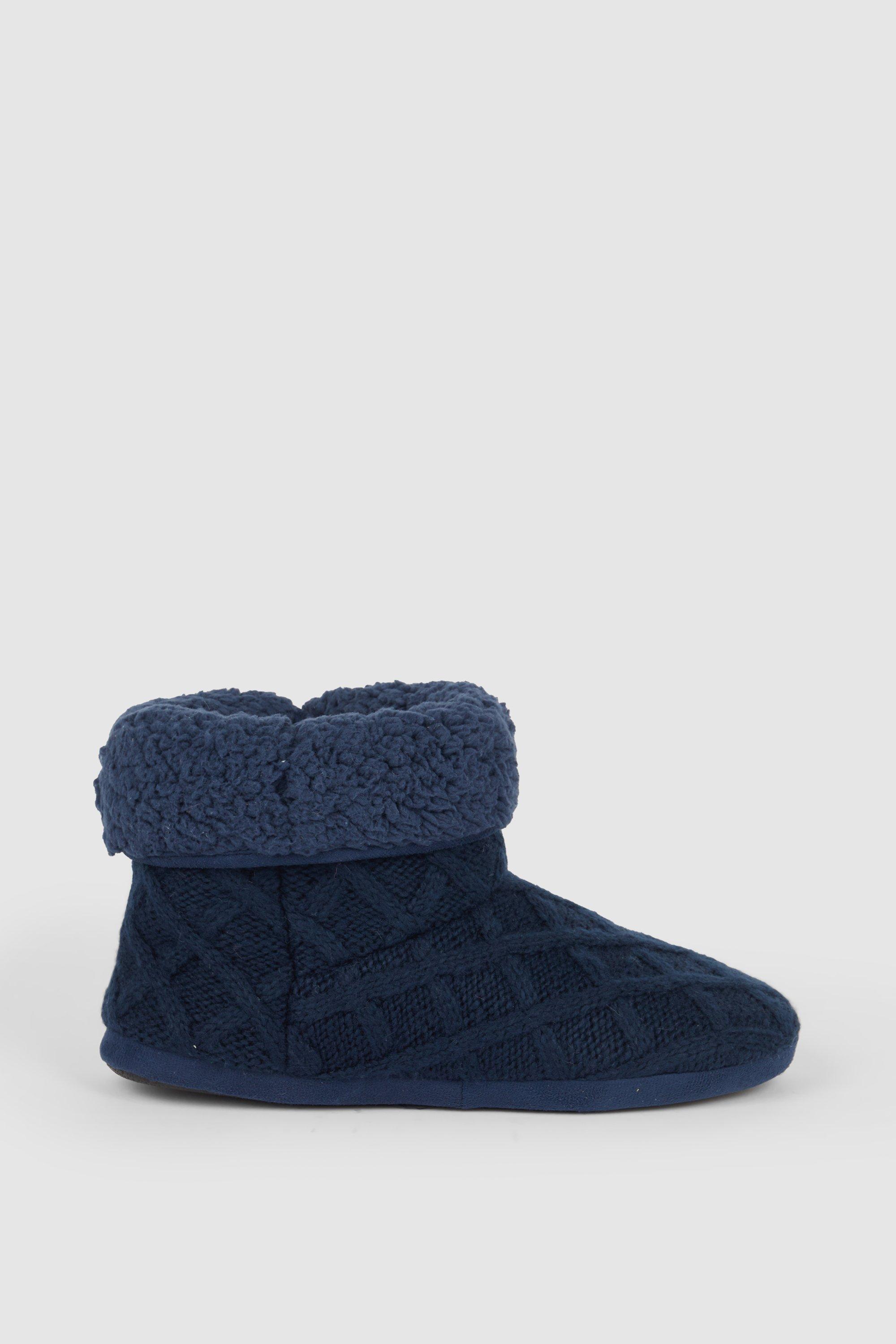 Cross Hatch Knitted Boot