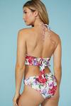 Debenhams Alena Floral Frill Detail Halter Bikini Top thumbnail 4