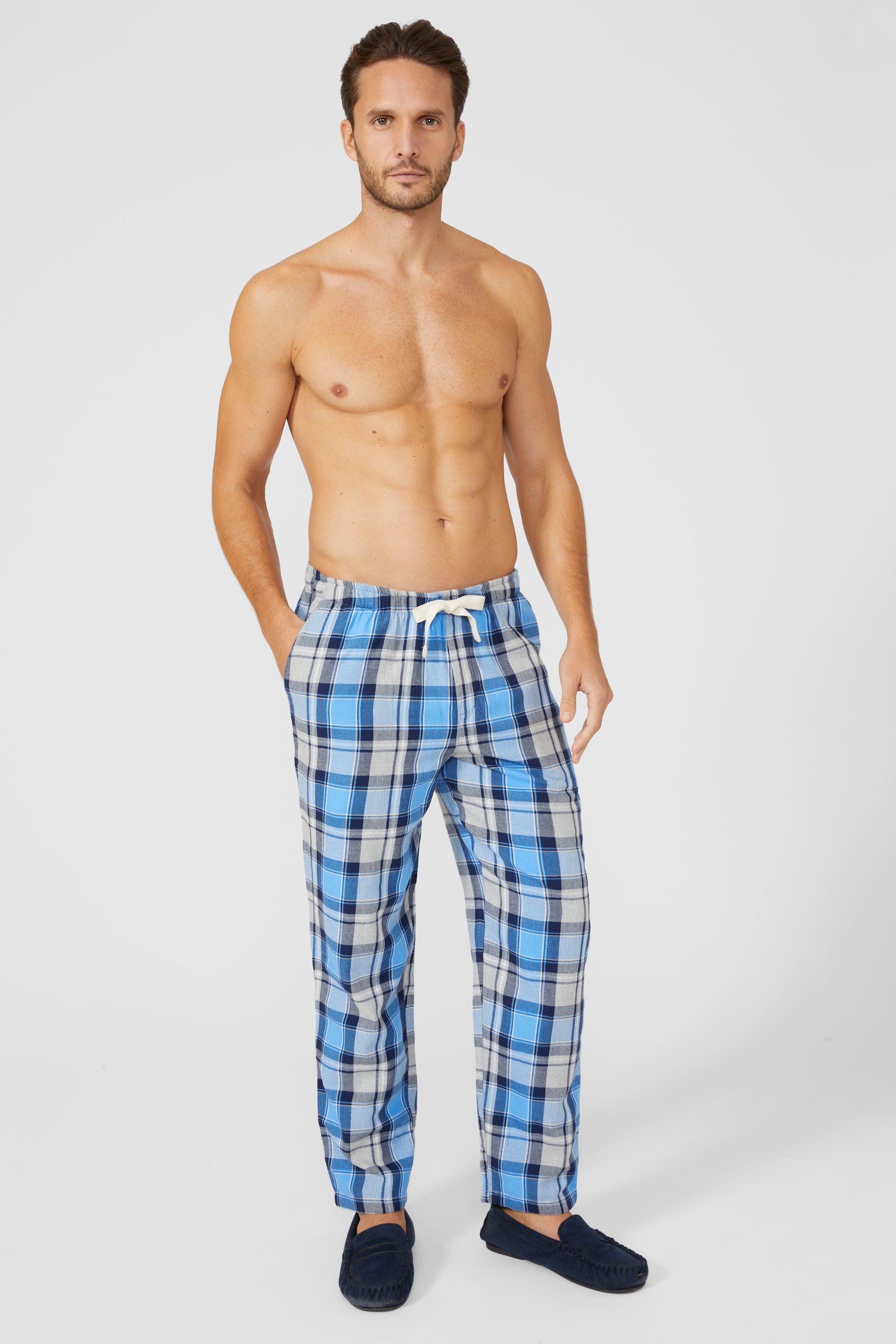 Check Brushed Twill Woven Loungepant