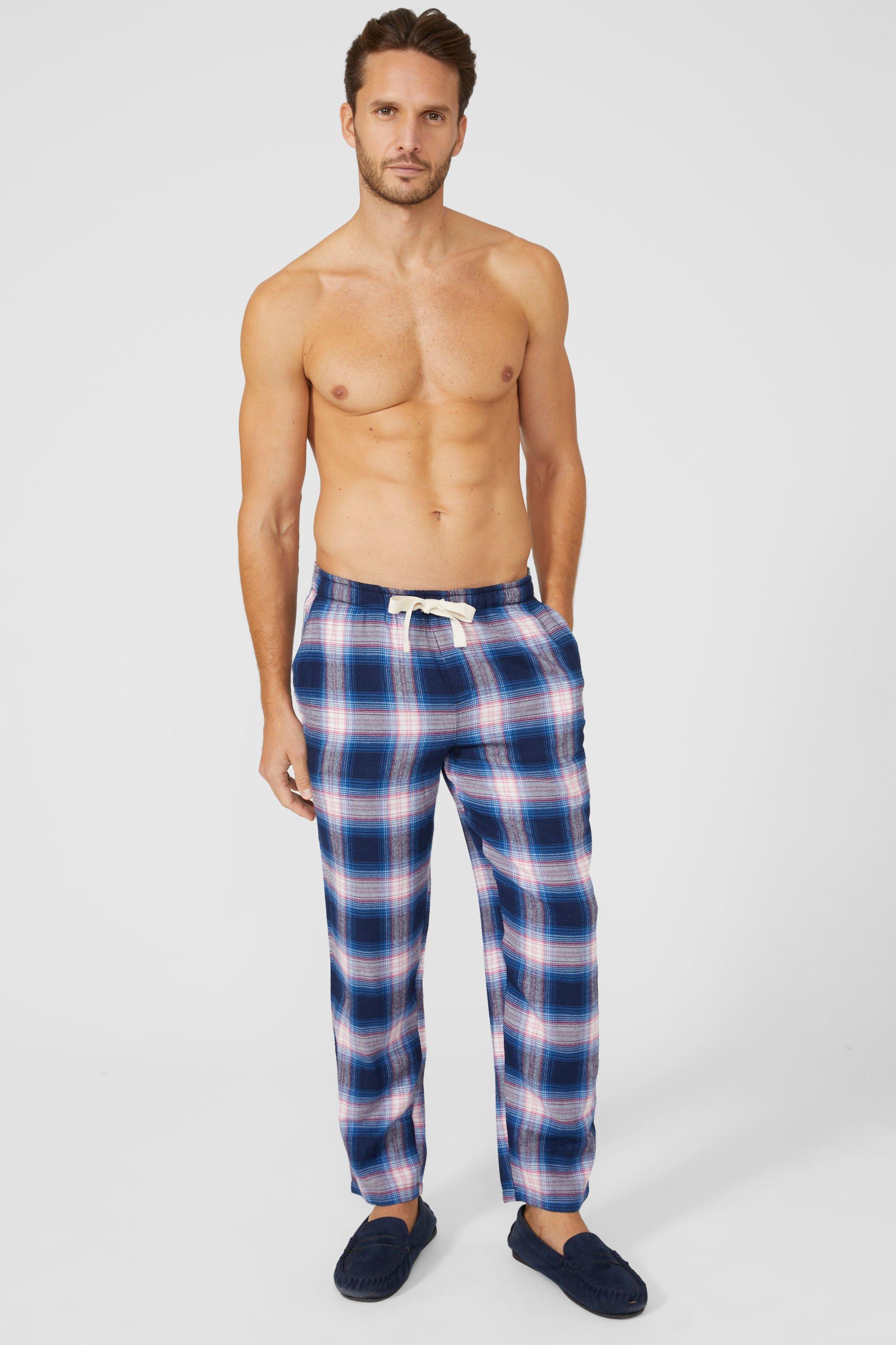 Check Brushed Twill Woven Loungepant