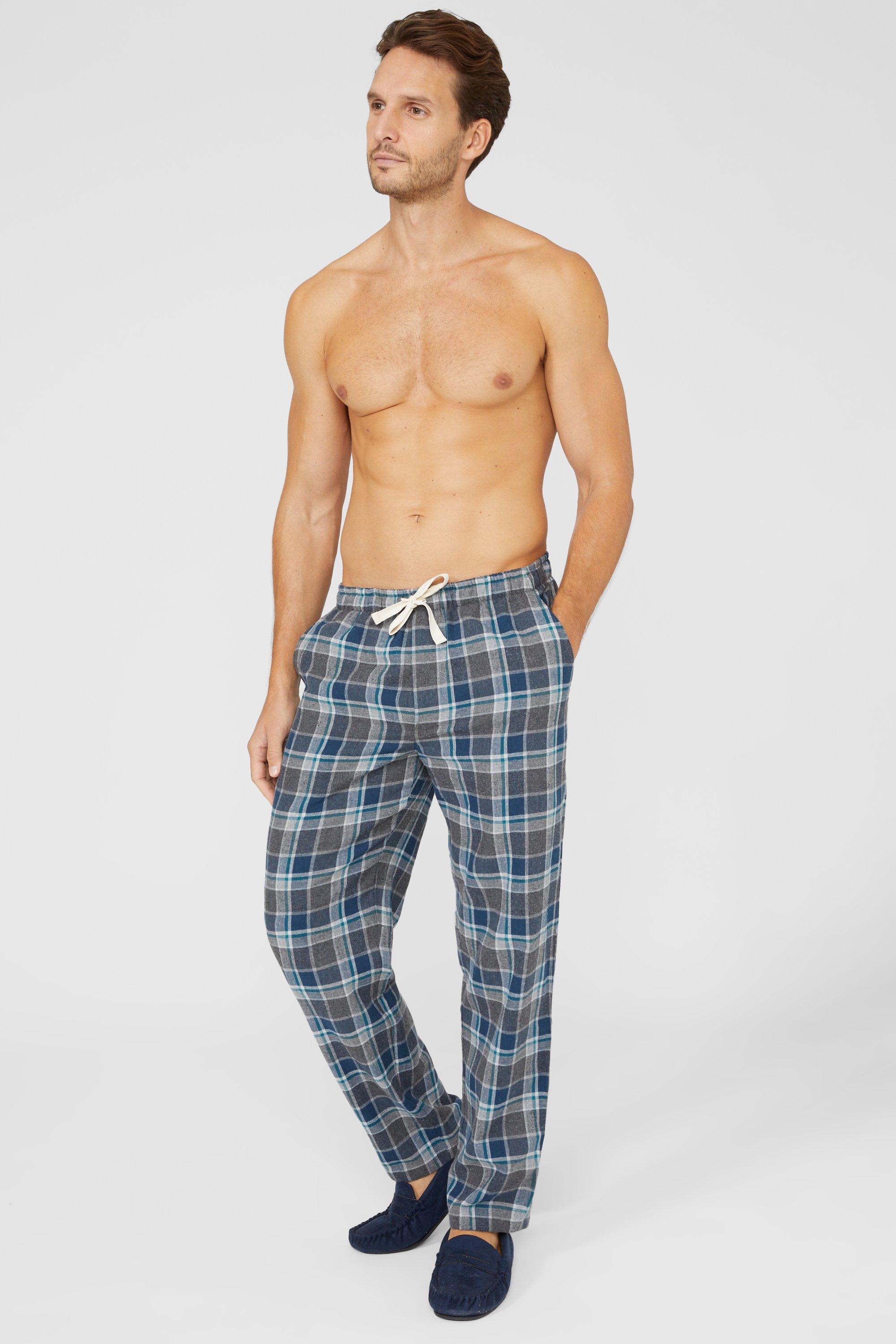 Brushed Twill Check Woven Loungepant