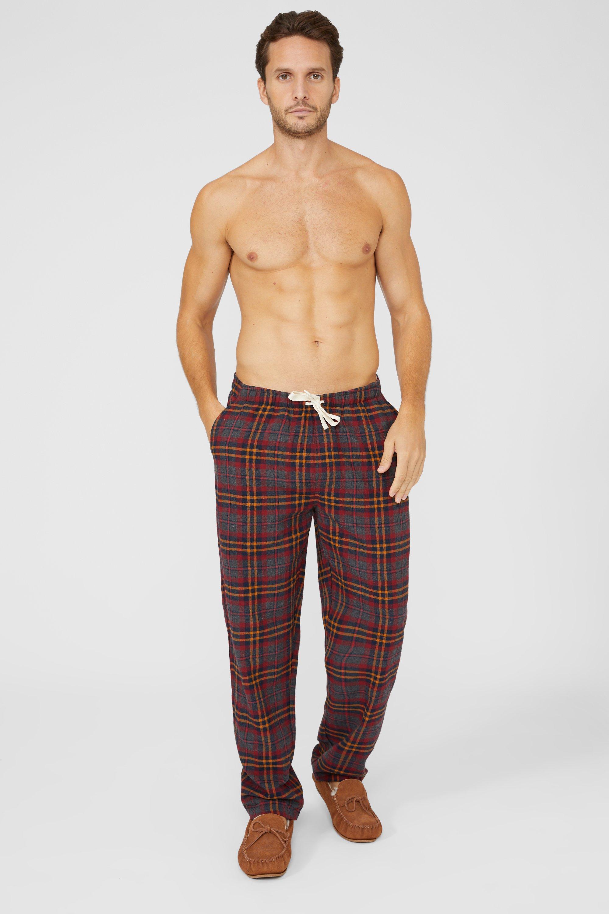 Brushed Twill Check Woven Loungepant