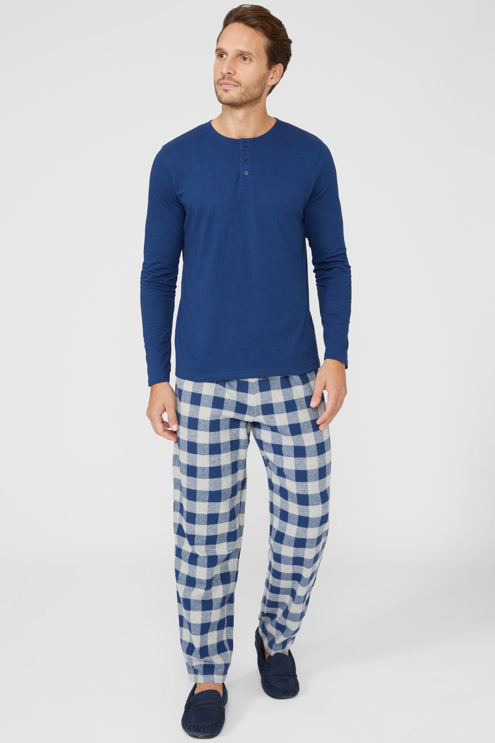 (Me) Long Sleeve Tee And Brushed Check Pant