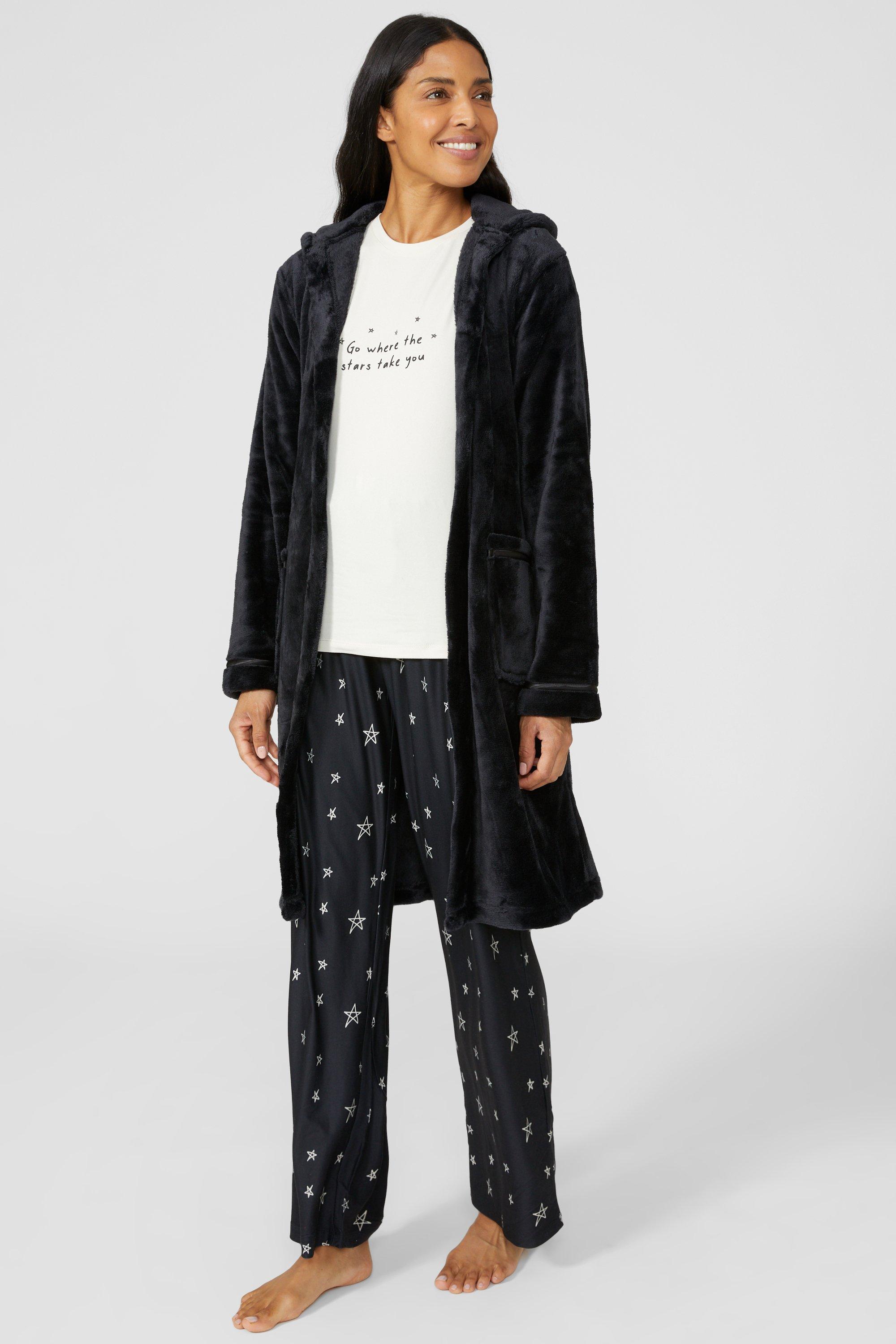 Nightwear Luxury Fleece Hooded Robe Debenhams