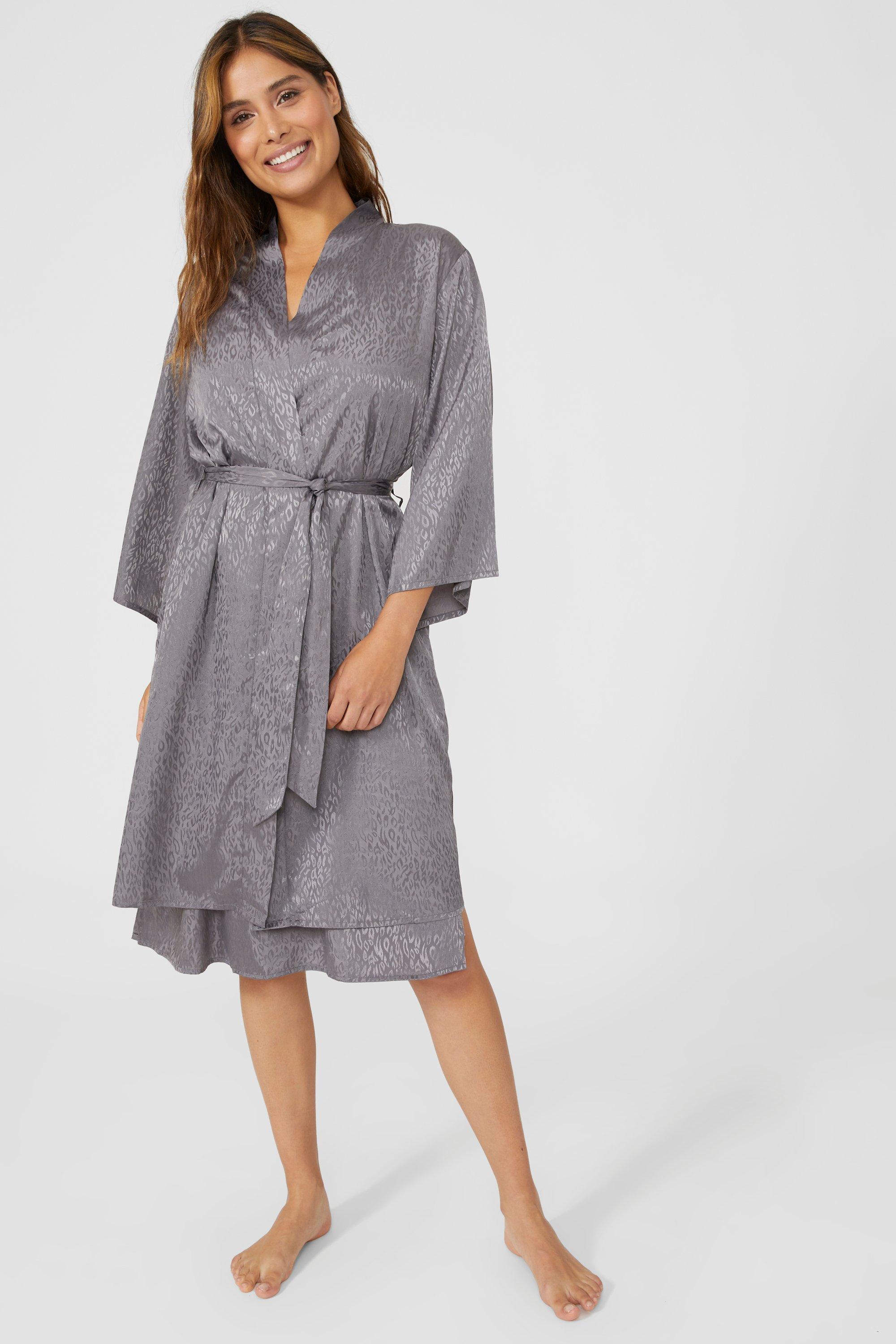 Nightwear | Animal Jacquard Satin Robe | Debenhams