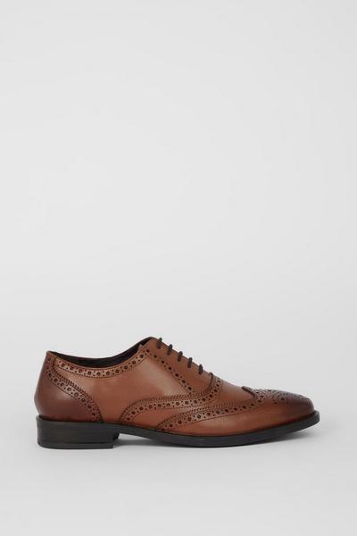 Leather Comfort Oxford Lace Up Brogues