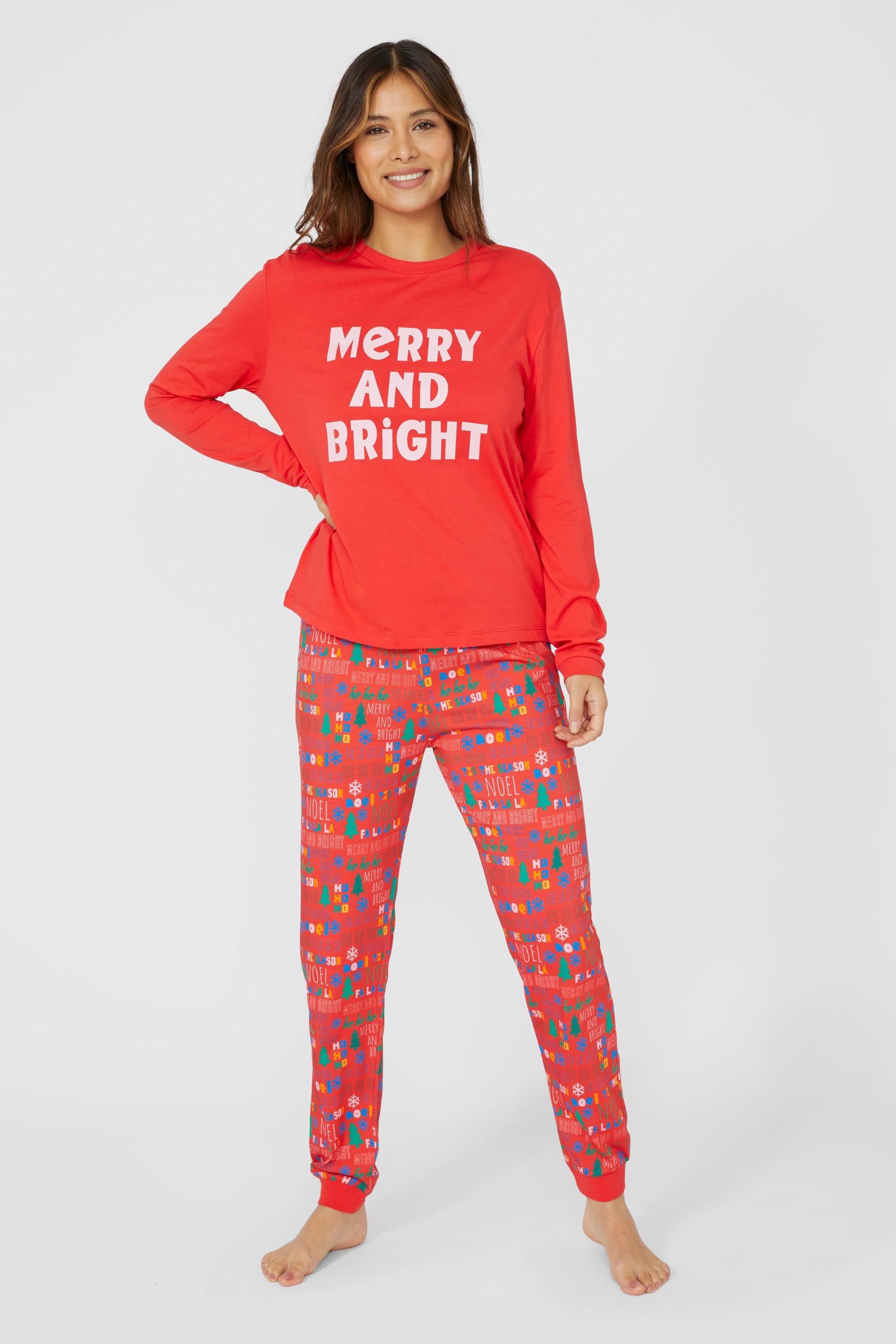Ladies Family Christmas PJ - Merry & Bright