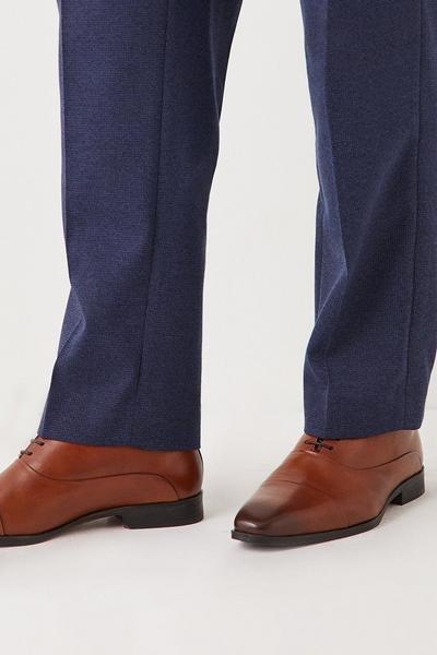 LEES LEATHER WIDE FIT TOECAP FORMAL OXFORD