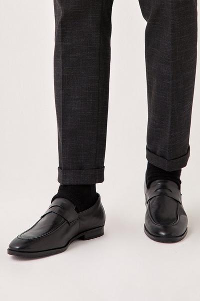 Leather Alma Pepperpot Penny Loafers