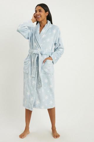 Ladies Dressing Gowns Fluffy,Hooded Long Nightgowns for Women UK Fleece  Robes Belted Full Length Bathrobes with Pockets Super Soft Plush Velvet