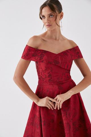 Gorgeous Debut Debenhams Red Evening Skirt Size 14 -  Canada