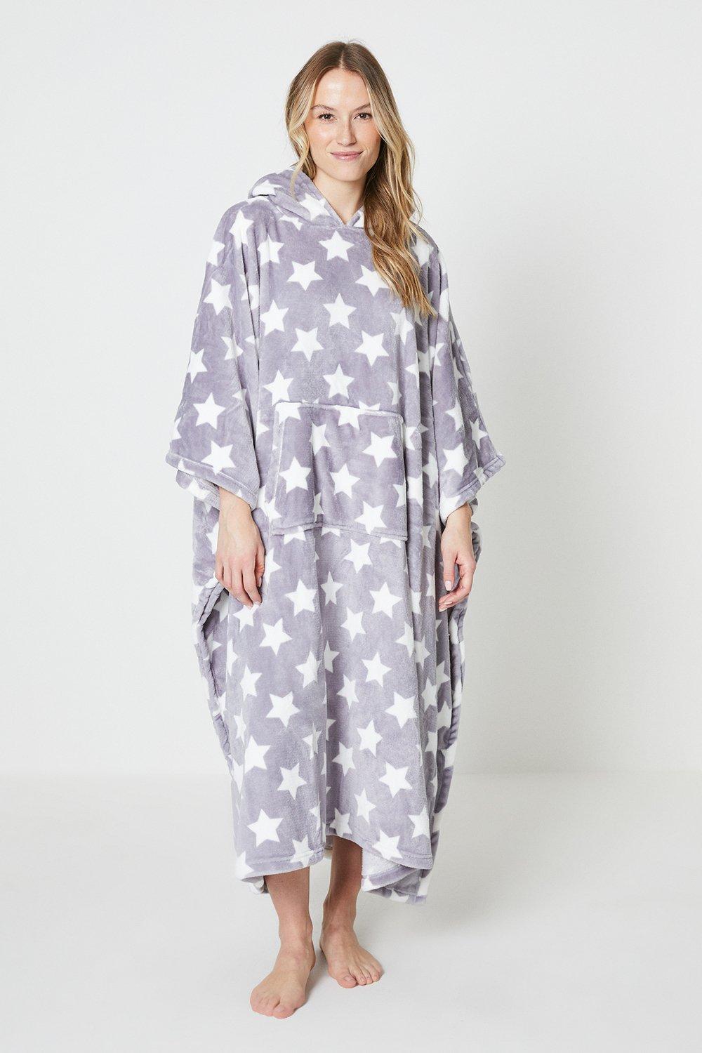 Nightwear Loungable Star Luxury Fleece Poncho Debenhams