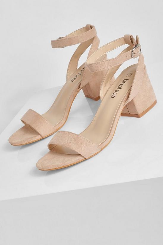 boohoo Low Block Barely There Heels 2