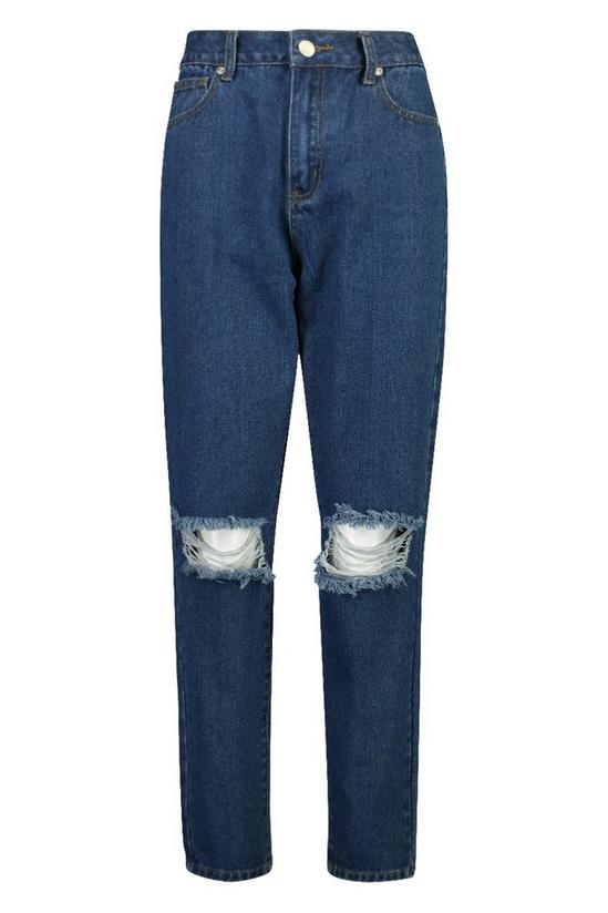 boohoo Basics Mid Rise Distressed Mom Jeans 3