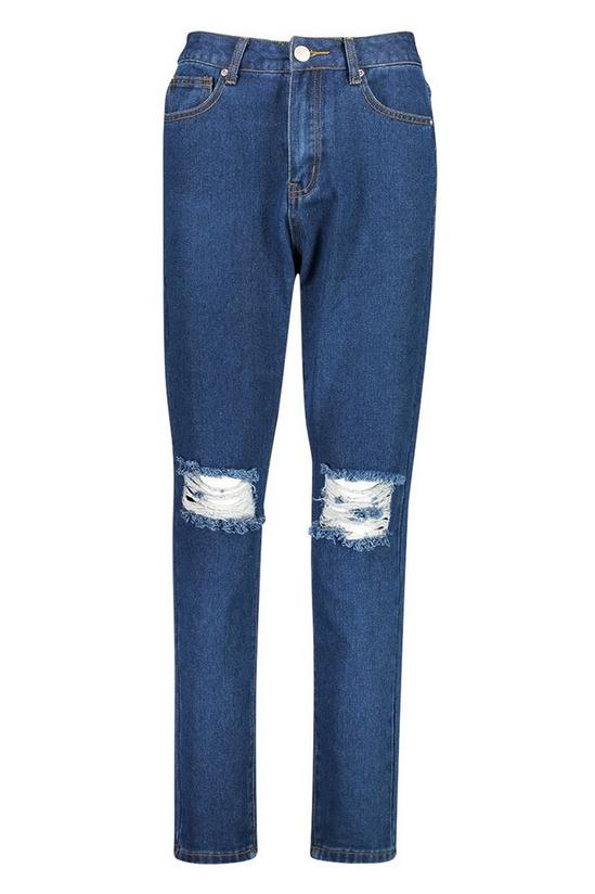 boohoo Basics High Waist Distressed Mom Jeans 3