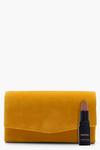 boohoo Structured Suedette Clutch Bag & Chain thumbnail 4