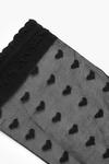 boohoo Heart Print Sheer Ankle Socks thumbnail 3