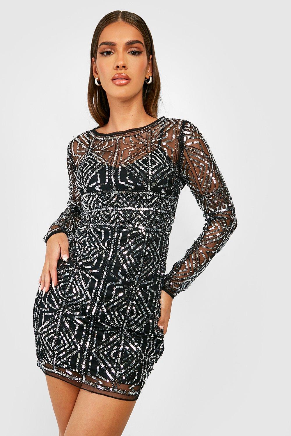 Boutique Embellished Bodycon Party Dress
