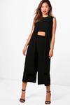 boohoo 3 Piece Crop Culotte & Duster Co-Ord Set thumbnail 1