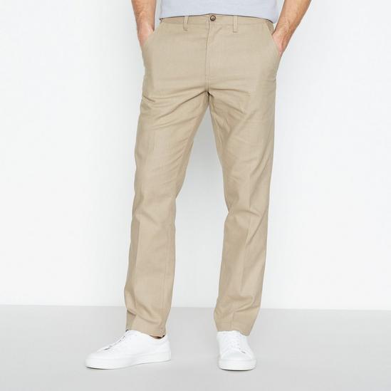 Maine Plain Linen Blend Trouser 1