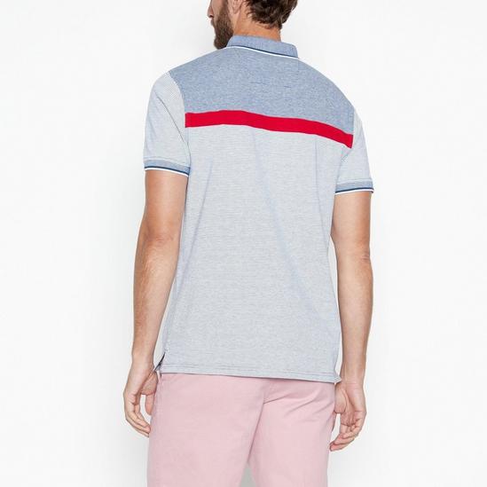 Maine Short Sleeve Chest Stripe Polo Shirt 3