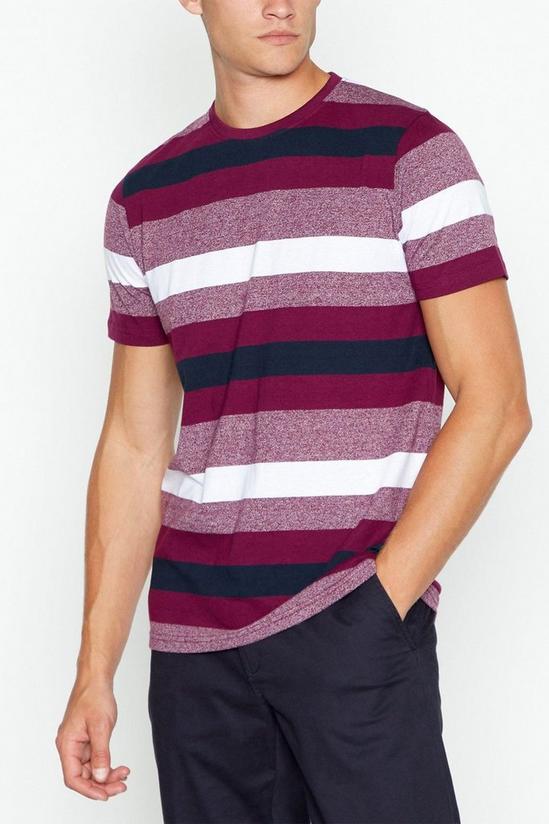Maine Short Sleeve Striped T-Shirt 1
